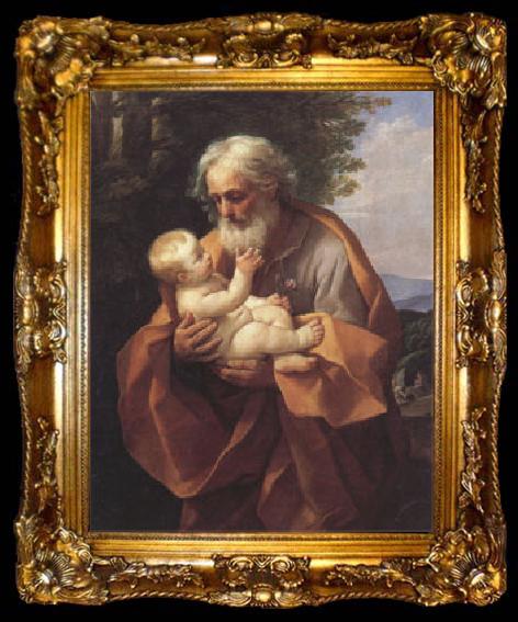 framed  Guido Reni Joseph with the christ child in His Arms (san 05), ta009-2